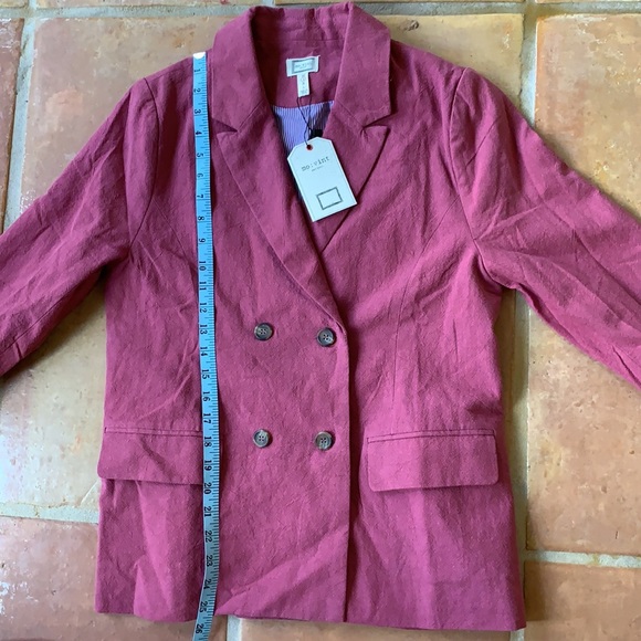 NEW Anthropologie mo:vint Blazer Linen Size Small - Picture 9 of 9